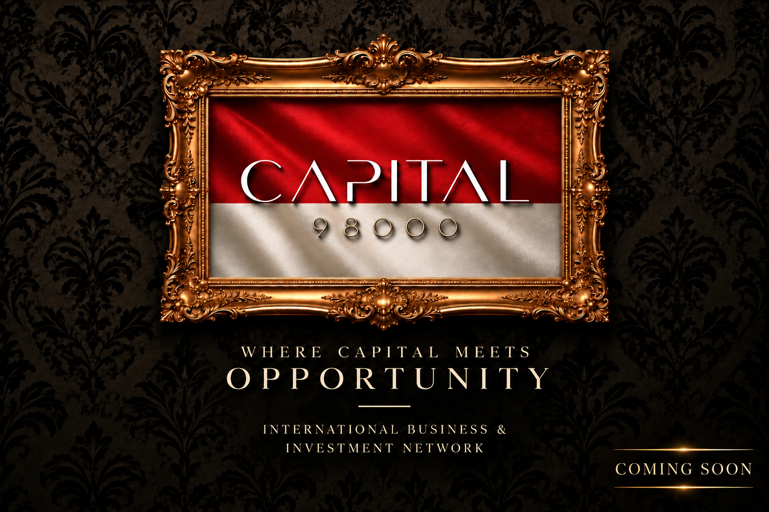 Capital 98000. Where capital meets opportunity. International business and investment network. Coming soon.